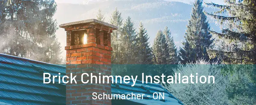  Brick Chimney Installation Schumacher - ON