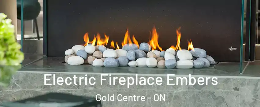  Electric Fireplace Embers Gold Centre - ON