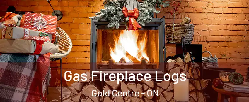 Gas Fireplace Logs Gold Centre - ON