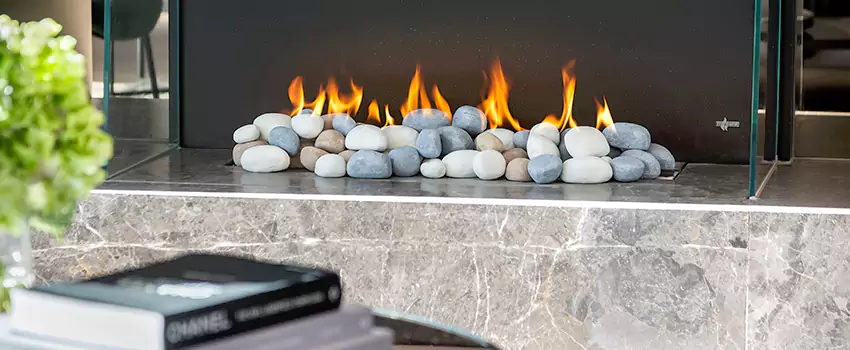 Double-Height Fireplace Design Refurbishment in Timmins, Ontario