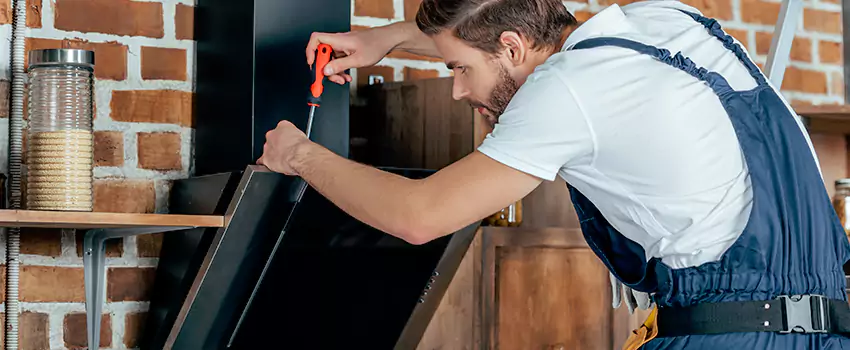 Old Rusted Metal Fireplace Repair And Replacement in Timmins, ON